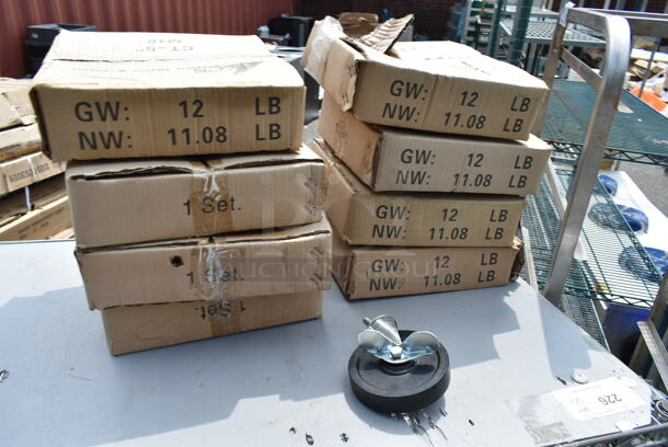 8 Boxes of 4 BRAND NEW! CT-5 Commercial Casters. 8 Times Your Bid!