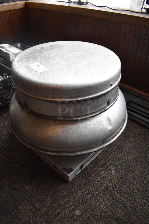 Metal Commercial Rooftop Mushroom Exhaust Fan. BUYER MUST REMOVE. 26x26x22. (Susquehanna Ale House) - Image 3 of 4