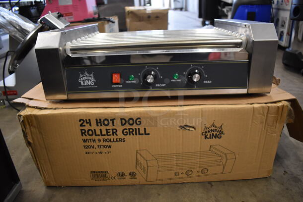 2021 Carnival King 382HDRG24 Stainless Steel Commercial Countertop Hot Dog Roller. 120 Volts, 1 Phase. 23x16x7. Tested and Gets Hot But Parts Do Not Move - Image 2 of 6