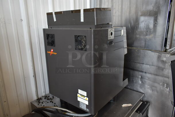 Schaerer Ambiente Stainless Steel Commercial Countertop Coffee Espresso Machine w/ 2 Hoppers and Steam Wand. 210 Volts.  - Image 7 of 10