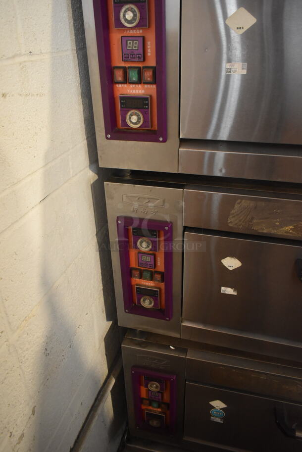 3 2016 ZJX YXD-20C Stainless Steel Commercial Electric Powered Single Deck Bakery Ovens. 220 Volts, 3 Phase. 3 Times Your Bid! - Image 4 of 12