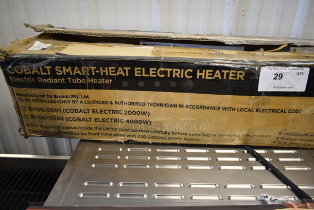BRAND NEW SCRATCH AND DENT! 2021 Cobalt BH0610003 Smart Heat Electric Powered Heater. Stock Picture Used as Gallery Picture. 220/240 Volts. Tested and Working! - Image 3 of 5