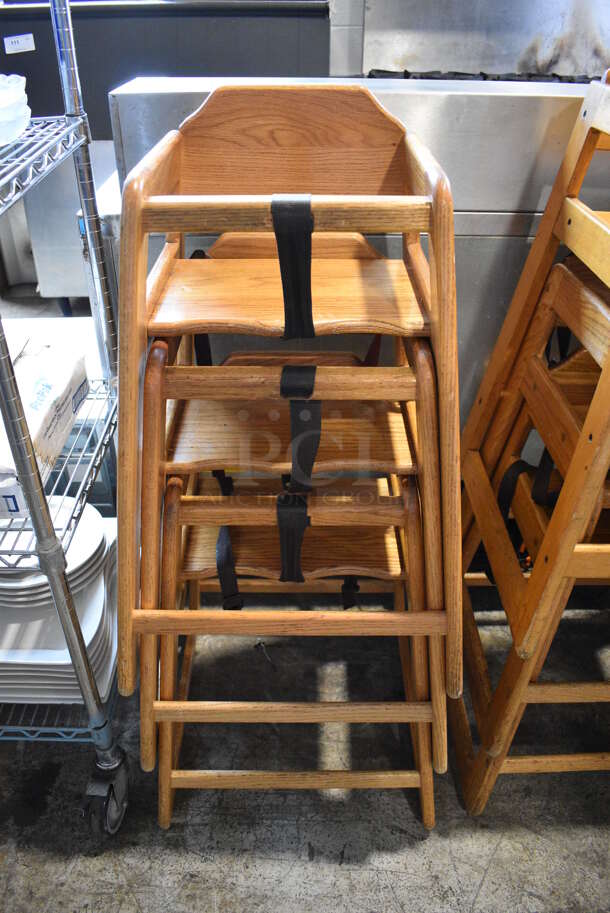 6 Wooden High Chairs. 19x20x29. 6 Times Your Bid! - Image 3 of 4