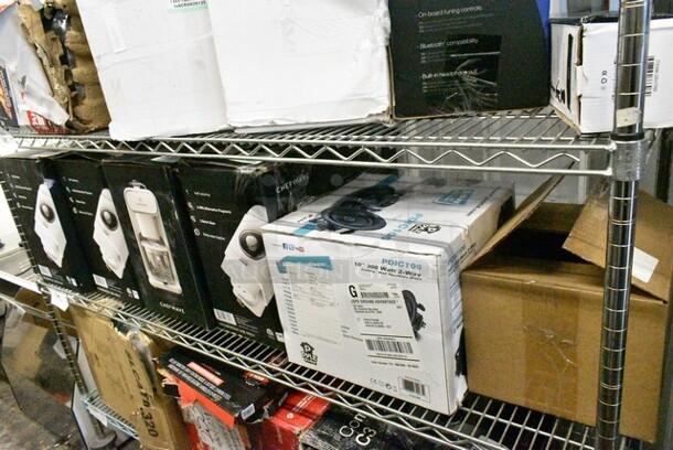 6 Various Items Including Pyle PDIC106 10" 300 Watt Speakers, 2 Samson Mediaonem30 Speakers, 4 Chefwave CW-NMM Non Dairy Milk Maker. 6 Times Your Bid! - Image 1 of 12