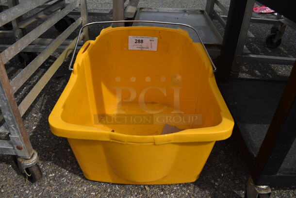 Yellow Poly Mop Bucket. 16x19x13