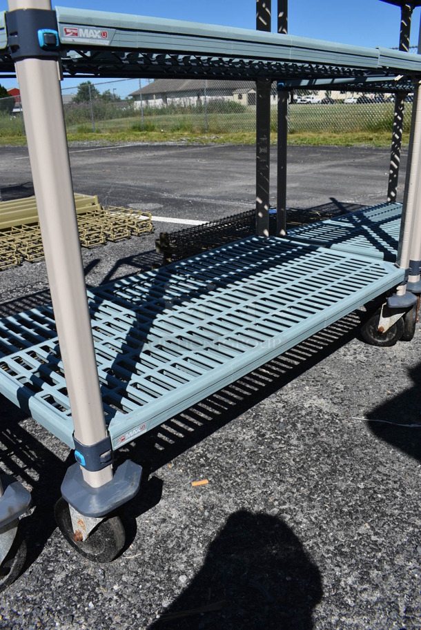 Metro Max Poly and Metal 4 Tier Shelving Unit on Commercial Casters. BUYER MUST DISMANTLE. PCI CANNOT DISMANTLE FOR SHIPPING. PLEASE CONSIDER FREIGHT CHARGES. 42x21x67 - Image 4 of 4