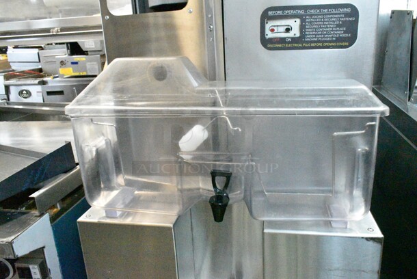 Fresh N Squeeze POS-1 Stainless Steel Commercial Floor Style Automatic Citrus Juicer on Commercial Casters. 120 Volts, 1 Phase. Tested and Working! - Image 3 of 8
