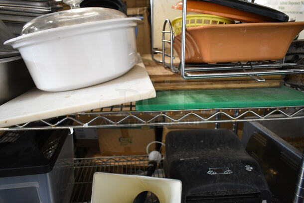 ALL ONE MONEY! Lot of 2 Tier Lot of Various Items Including Poly Silverware Bins, Food Baskets, Towel Dispenser, Stainless Steel Drop In Bins - Image 11 of 12