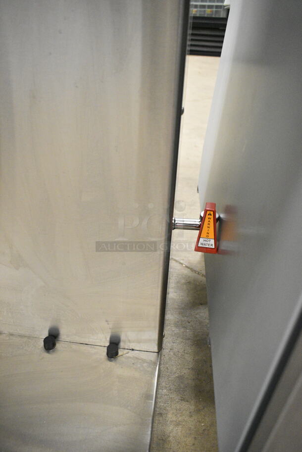 BRAND NEW SCRATCH AND DENT! 2024 Bunn ICB TWIN ENERGY STAR Stainless Steel Commercial 53200.0101 ICB Twin Tall Infusion Series Stainless Steel Automatic Coffee Brewer w/ 2 Poly Brew Baskets. Does Not Come w/ Satellites. 120/240 Volts, 1 Phase.  - Image 4 of 12