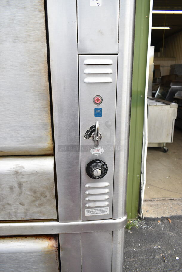 2 Blodgett 966 Stainless Steel Commercial Natural Gas Powered Single Deck Pizza Oven. 2 Times Your Bid!  - Image 4 of 12