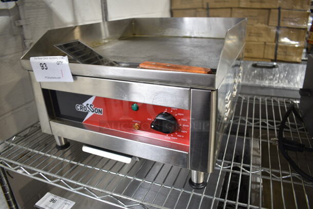 BRAND NEW SCRATCH AND DENT! 2024 Crosson EG-400C Stainless Steel Electric Countertop Griddle. 120 Volts, 1 Phase. - Image 3 of 5