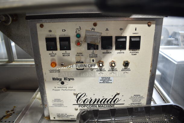 Gold Medal 2229EDS Stainless Steel Commercial Floor Style Popcorn Machine and Merchandiser. 120/208-240 Volts.  - Image 3 of 10