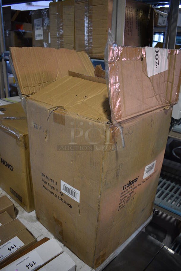 Box of BRAND NEW! Winco PPW-R Whiskey Free Flow Pourers. 48 Dozen - Image 6 of 6