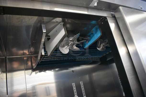 Kool-It Model KTSF-2 Stainless Steel Commercial 2 Door Reach In Freezer w/ Poly Coated Racks on Commercial Casters. 115 Volts, 1 Phase. 54x32.5x81.5. Tested and Working! - Image 6 of 7