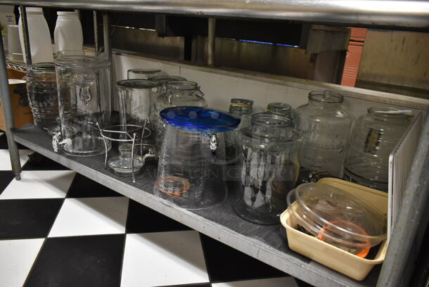 ALL ONE MONEY! Lot of Various Items on and Under Table Including Poly Buckets. (ice room) - Image 2 of 6