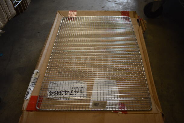 5 BRAND NEW IN BOX! Winco Model PGWS-2416 Metal Cooling Racks. 16x23.5x1. 5 Times Your Bid!