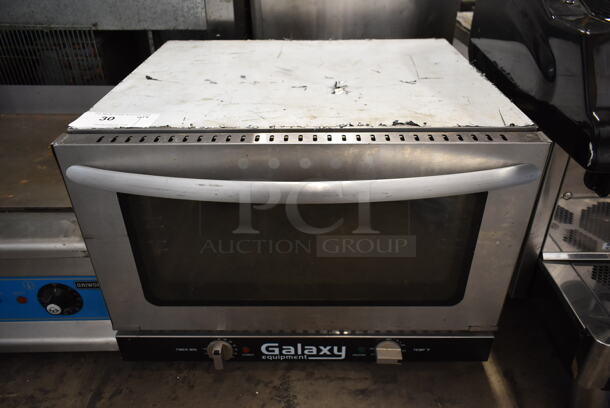 Galaxy 177COE3H Stainless Steel Commercial Countertop Half Size Convection Oven w/ View Through Door. 120 Volts, 1 Phase.  - Image 1 of 7
