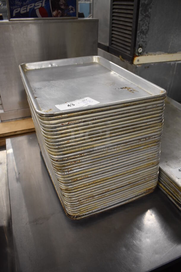 38 Metal Full Size Baking Pans. 13x18x1. 38 Times Your Bid! - Image 2 of 4
