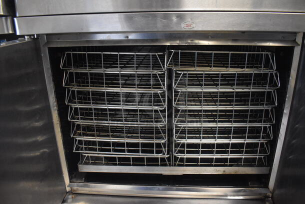 2 Blodgett ENERGY STAR Stainless Steel Commercial Electric Powered Full Size Convection Oven w/ Solid Doors and Thermostatic Controls. 208-240 Volts, 3 Phase. 38x40x71.5. 2 Times Your Bid! - Image 6 of 8