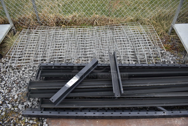 ALL ONE MONEY! Lot of Wire Shelves and Black Pieces - Image 1 of 6