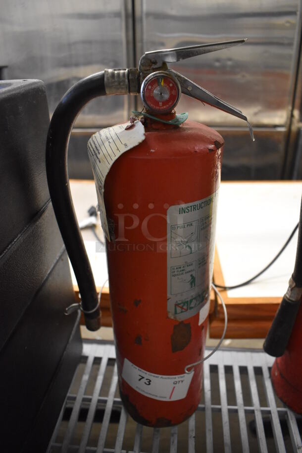Fire Extinguisher. 5x5x20. Buyer Must Pick Up - We Will Not Ship This Item. 