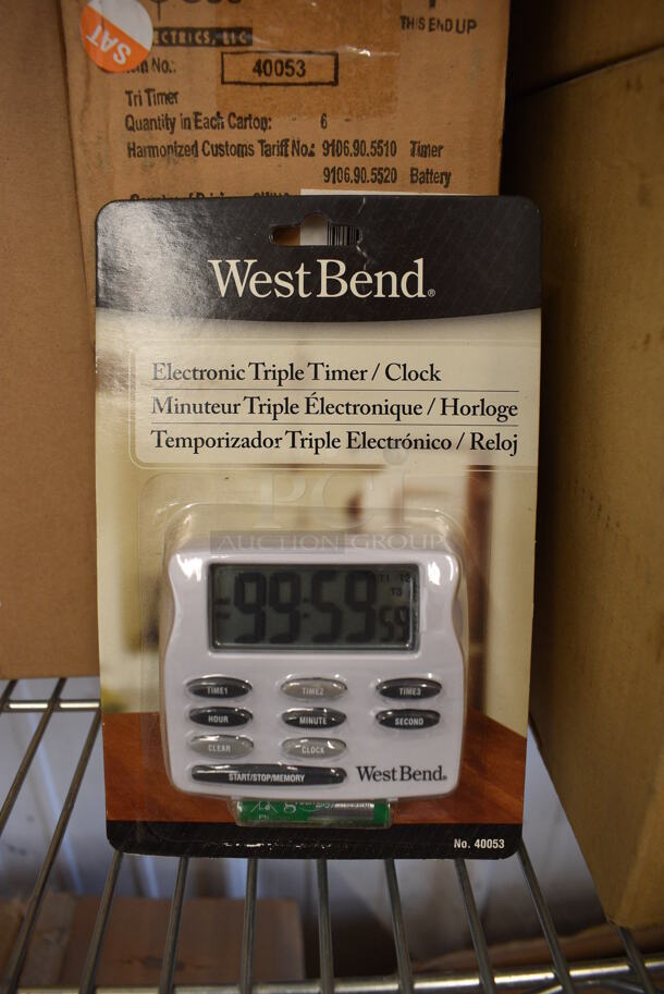 ALL ONE MONEY! Lot of 10 BRAND NEW IN BOX! WestBend Electronic Triple Timers.