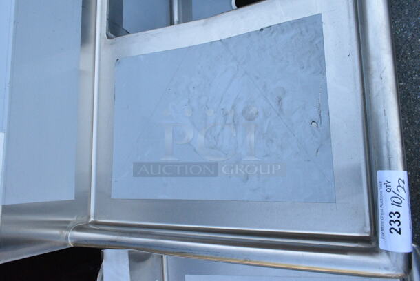 BRAND NEW SCRATCH AND DENT! Regency 600S3162018L Stainless Steel 3 Bay Sink w/ Left Side Drain Board. Bays 16x20x12. Drain Board 16.5x21.5. No Legs.  - Image 7 of 8