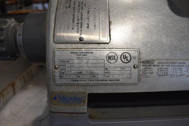 Hobart Model 2712 Stainless Steel Commercial Countertop Automatic Meat Slicer w/ Blade Sharpener. 120 Volts, 1 Phase. 27x26x27. Tested and Working! - Image 4 of 10
