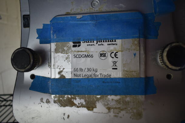 San Jamar Escali SCDGM66 Countertop 66 Pound Food Portioning Scale. Cannot Test Due To Missing Power Cord - Image 4 of 4