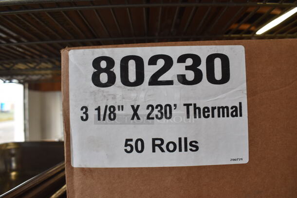 2 Boxes of 50 3-1/8" Thermal Rolls. 2 Times Your Bid! - Image 2 of 3
