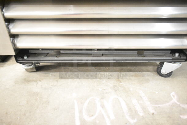 2022 True T-19F-HC Stainless Steel Commercial Single Door Reach In Freezer w/ Poly Coated Racks on Commercial Casters. 115 Volts, 1 Phase. Tested and Working! - Image 2 of 4