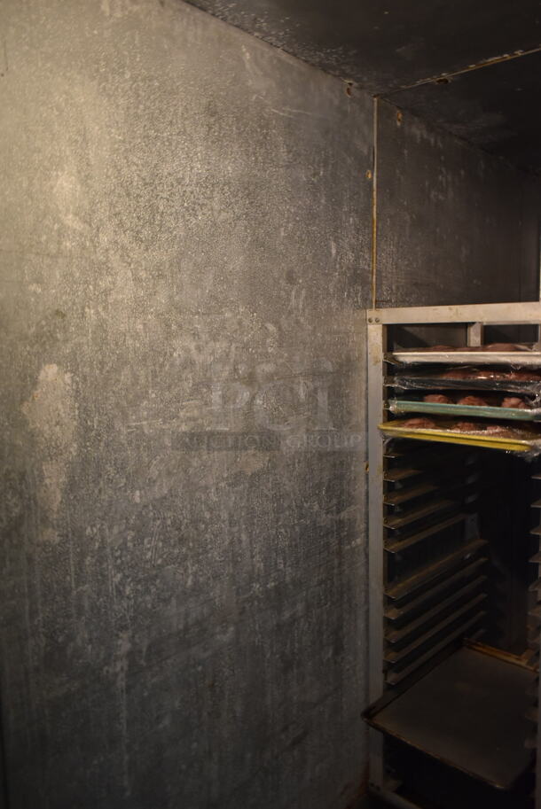 8'x9'x7.5' Walk In Freezer Box w/ Unicooler LPC-50-1 115 Volt, 1 Phase Evaporator. Does Not Include Contents. BUYER MUST REMOVE: This Item CANNOT Be Transported; Must Pick Up By Appointment Only. Freon Will Be Removed Before Pick Up Day. Tested and Working! (walk ins) - Image 3 of 7
