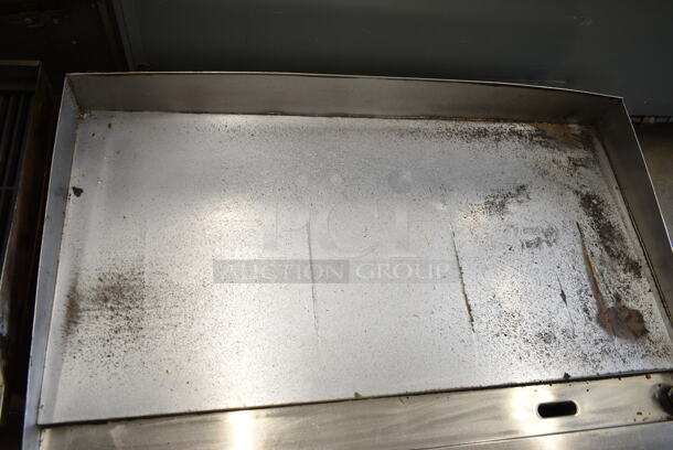 54400547 Stainless Steel Commercial Countertop Natural Gas Powered Flat Top Griddle.  - Image 2 of 7
