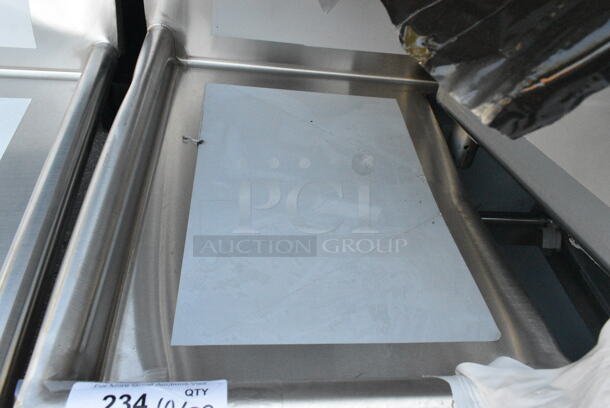 BRAND NEW SCRATCH AND DENT! Regency 600S3162018L Stainless Steel 3 Bay Sink w/ Left Side Drain Board. Bays 16x20x12. Drain Board 16.5x21.5. No Legs.  - Image 6 of 7