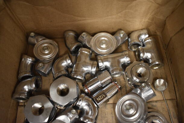 ALL ONE MONEY! Lot of Metal Pieces Including 4 1/2N Ansul Tips - Image 2 of 4