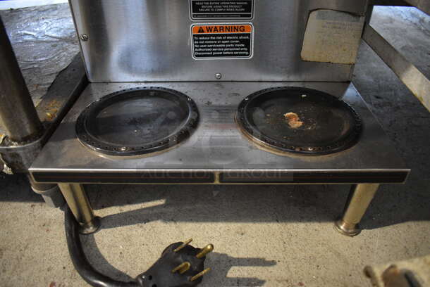 2017 Bunn Model AXIOM 2/2 TWIN Stainless Steel Commercial Countertop 4 Burner Coffee Machine w/ Metal Brew Basket. 120/208-240 Volts, 1 Phase. 16x18x24 - Image 3 of 4