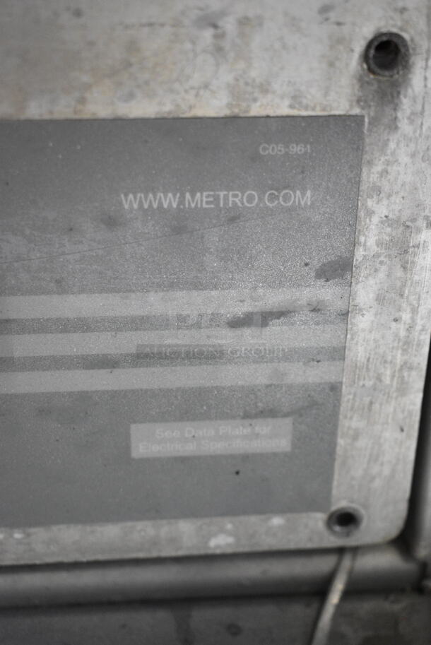 Metro C5 3 Series Metal Single Door Heated Holding Cabinet on Commercial Casters. Cannot Test Due To Damaged Plug - Image 8 of 9