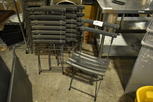 4 Emu Metal Folding Chairs. 4 Times Your Bid!