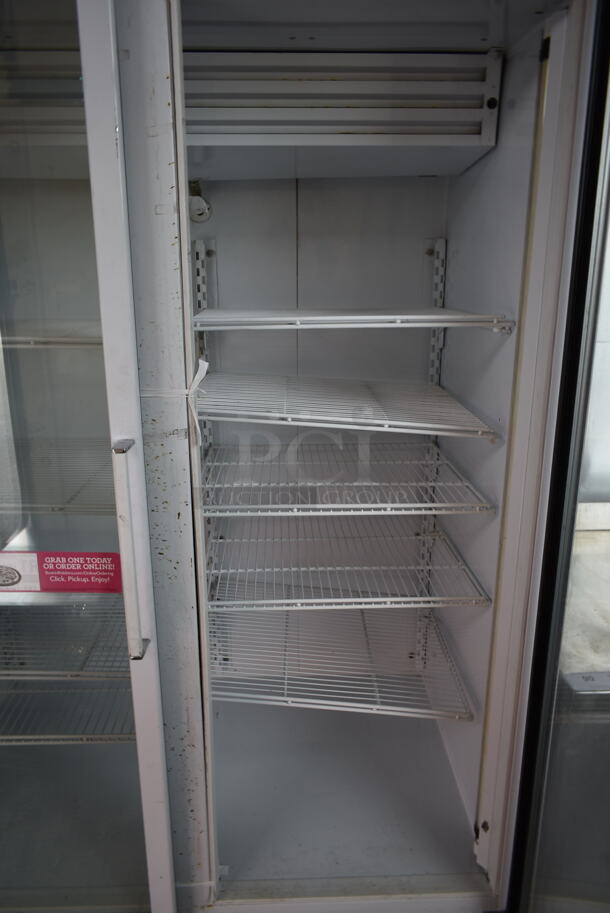 National ULG50BCP-6 Metal Commercial 2 Door Reach In Freezer Merchandiser w/ Poly Coated Racks. 115/208-230 Volts, 1 Phase.  - Image 4 of 4