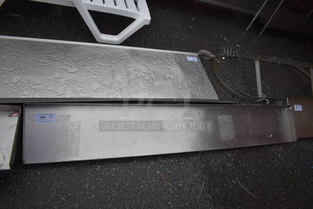 Stainless Steel Shelf w/ Wall Mount Brackets. 78x12.5x9.5 - Image 1 of 3