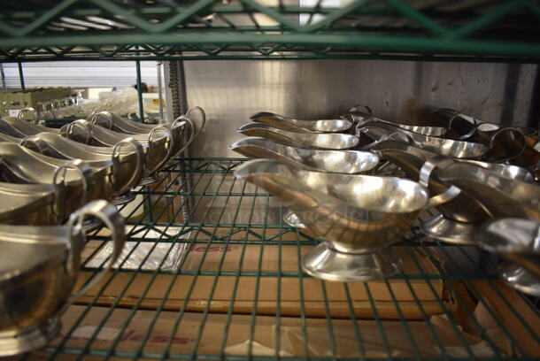 ALL ONE MONEY! Tier Lot of Metal Gravy Boats - Image 4 of 8