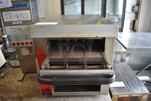 Holman Stainless Steel Commercial Countertop Electric Powered Conveyor Toaster Oven. 208 Volts. 15x25x17