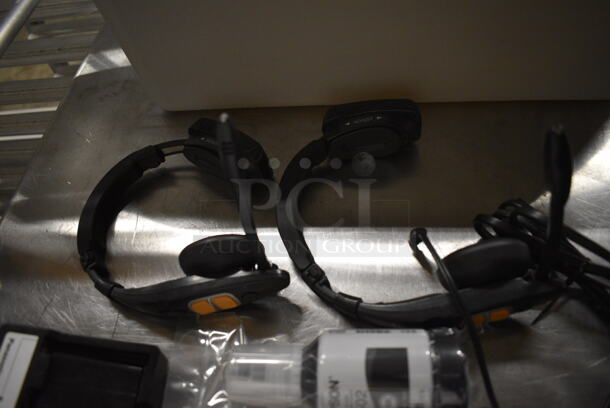 ALL ONE MONEY! Lot of Various Items Including Ink and Drive Thru Headphones in Gray Poly Bus Bin - Image 2 of 7
