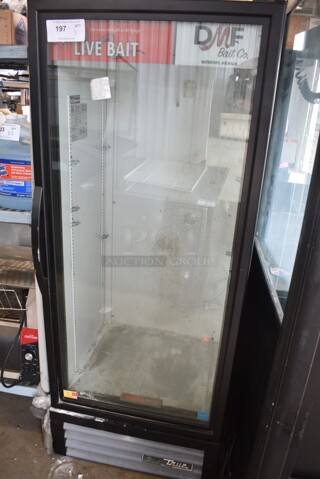 2020 True GDM-12-HC Metal Single Door Reach In Cooler Merchandiser w/ Poly Coated Racks. 115 Volts, 1 Phase. Tested and Working!