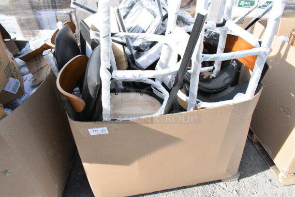 10 BRAND NEW Boxes Including Black Metal Bar Height Chairs. 10 Times Your Bid!  - Image 2 of 5