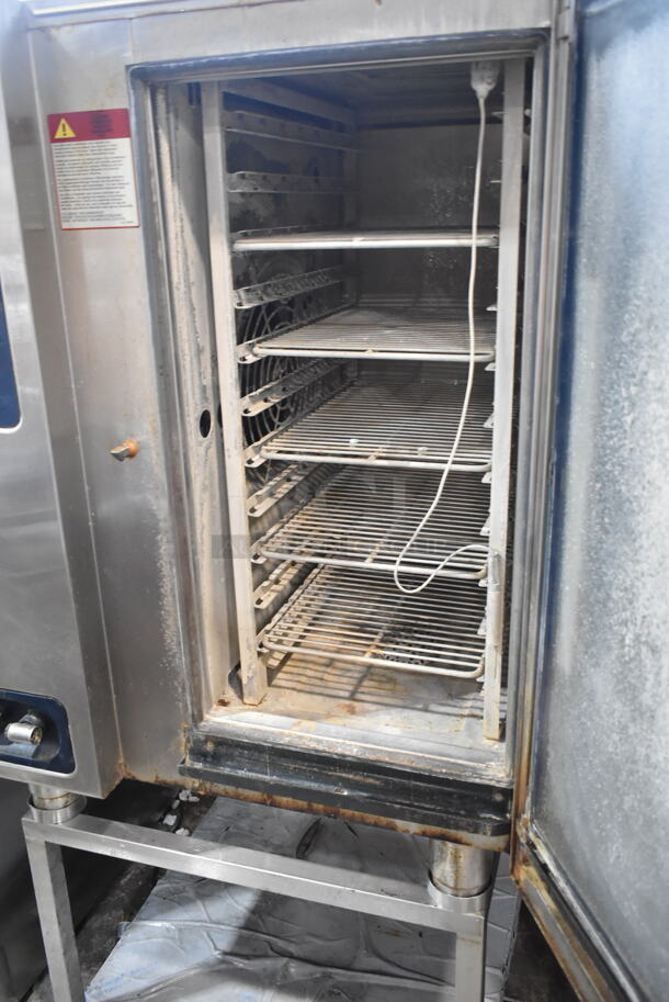 2016 Alto Shaam CTP10-10E Stainless Steel Commercial Electric Powered Combi Convection Oven on Stand. 208-240 Volts, 3 Phase. - Image 3 of 5