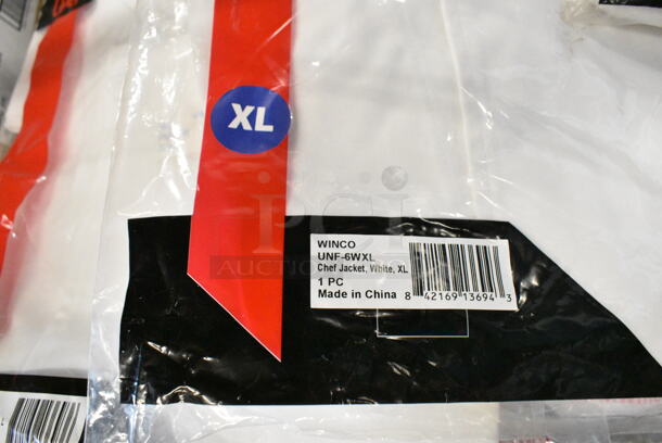 14 BRAND NEW! Items Including Winco WA-3129BK Bistro Apron and Winco WA-1221 Waist Apron, Winco UNF-6WL Chef Jacket. 14 Times Your Bid!  - Image 12 of 12