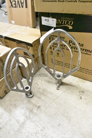 2 Metal Paddle Attachments for Hobart Mixer Including Hobart HL430B 40 Quart. 2 Times Your Bid! 