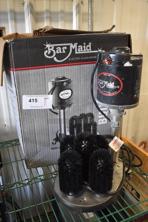 IN ORIGINAL BOX! Bar Maid A-200 Metal Commercial Glass Washer. 8x14x18. Tested and Working! - Image 2 of 6