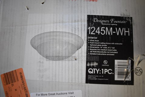 BRAND NEW SCRATCH AND DENT! Design Fountain 1245M-WH Interior Light Fixture